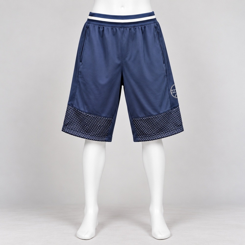 AND1 Basketball Shorts Mens XL Navy Blue Mesh Athletic Gym Pockets